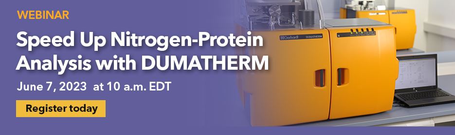Speed Up Nitrogen-Protein Analysis with DUMATHERM